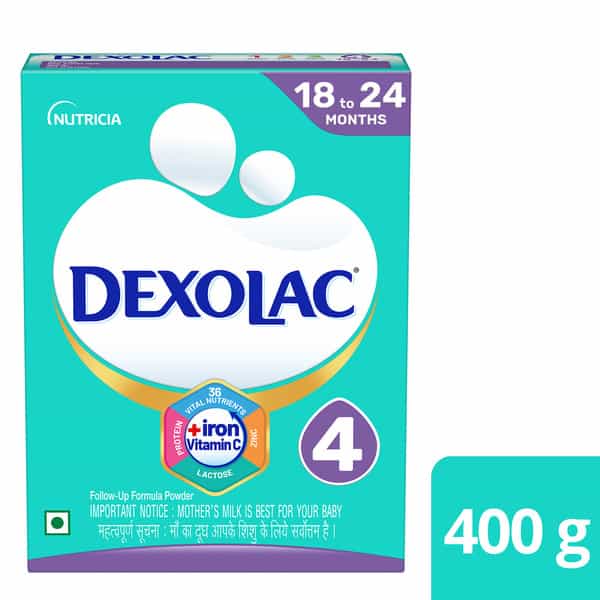 Dexolac 4 | Follow-Up Infant Formula | 18 To 24 Months | Box 400 Gm