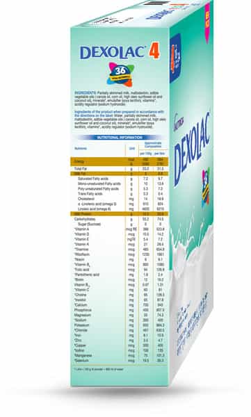 Dexolac Stage 4 Follow-Up Infant Formula (18 - 24 Months) Box Of 400 G