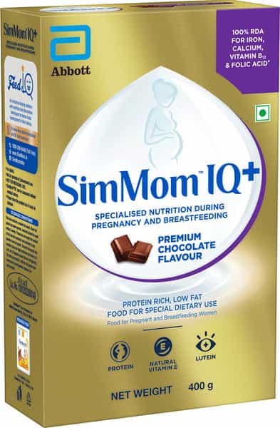 Simmom Iq Plus Premium Chocolate Nutrition Drink Refill Of 400 G