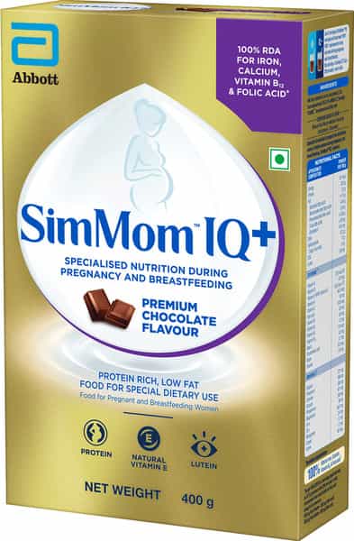 Simmom Iq Plus Premium Chocolate Nutrition Drink Refill Of 400 G