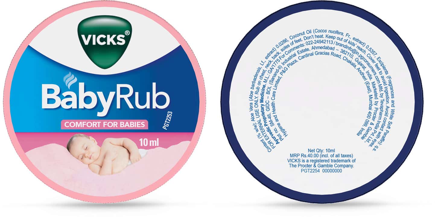 Walmart Vicks Baby Rub Vicks Babyrub Chest Rub Ointment, From The