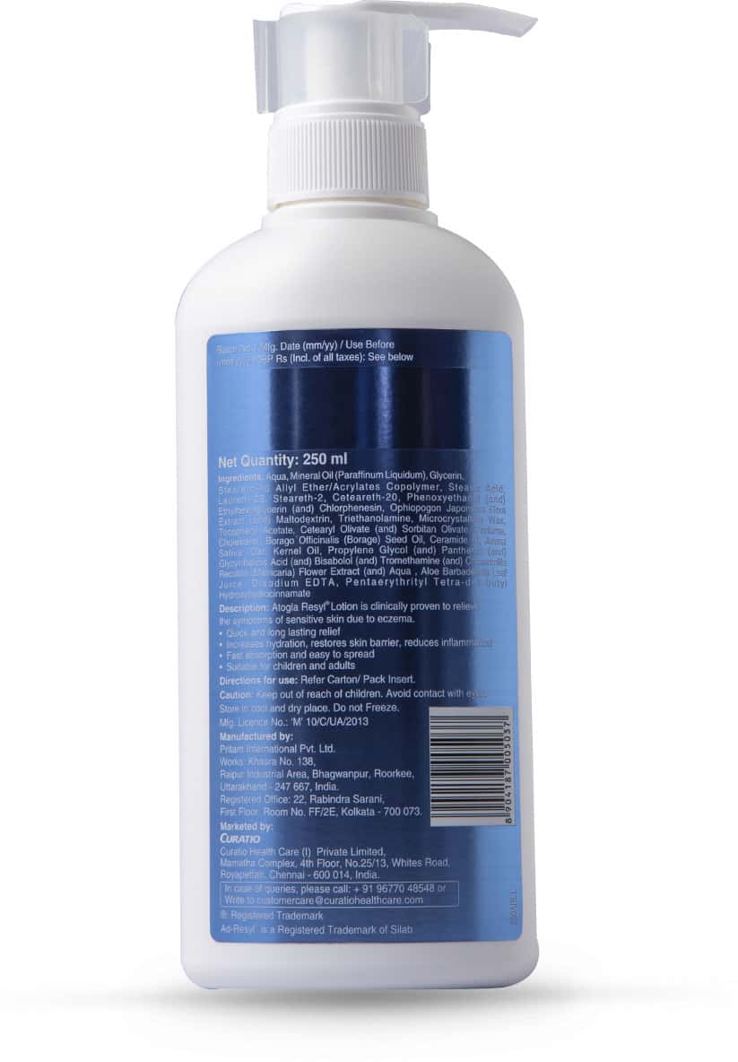 Buy ATOGLA RESYL BODY MOISTURIZER FOR SENSITIVE SKIN 250ML Online & Get Upto 60 OFF at PharmEasy