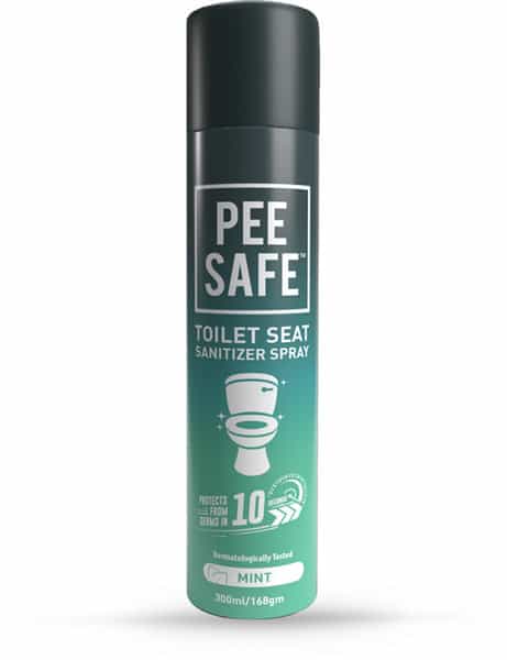 Pee Safe - Toilet Seat Sanitizer Spray 300 Ml Washroom Pack - Mint