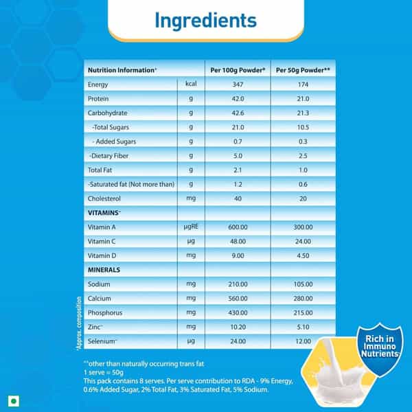 Nestle Resource High Protein Vanilla Flavor 38% Of Protein Powder 400Gm Jar
