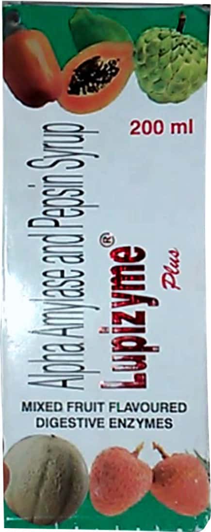 Lupizyme Plus Mixed Fruit Flavour Syrup Of 200ml