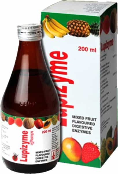 Lupizyme Plus Mixed Fruit Flavour Syrup Of 200Ml