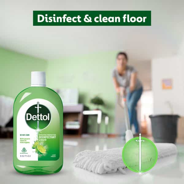 Dettol Disinfectant Liquid | Lime Fresh - 550 Ml