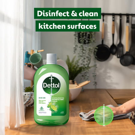 Dettol Disinfectant Liquid | Lime Fresh - 550 Ml