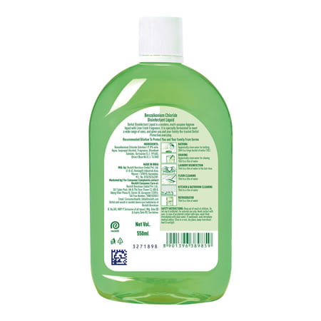 Dettol Disinfectant Liquid | Lime Fresh - 550 Ml