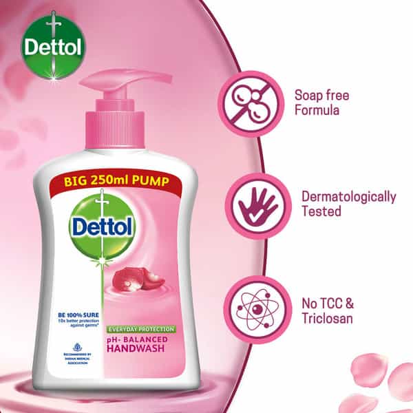 Dettol Ph-Balanced Liquid  Handwash Skincare Bottle Of 250 Ml