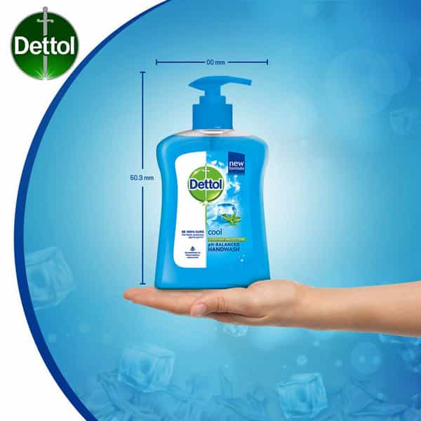 Dettol Ph-Balanced Liquid Handwash Pump Cool- 200 Ml