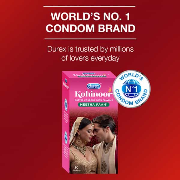 Durex Kohinoor Meetha Pan Packet Of 10 Condoms
