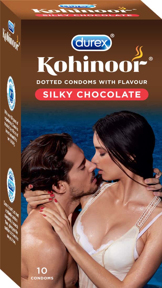 Durex Kohinoor Silky Chocolate Packet Of 10 Condoms