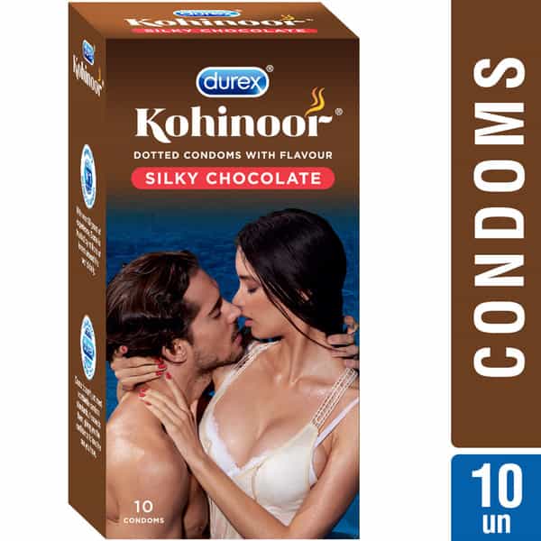 Durex Kohinoor Silky Chocolate Packet Of 10 Condoms