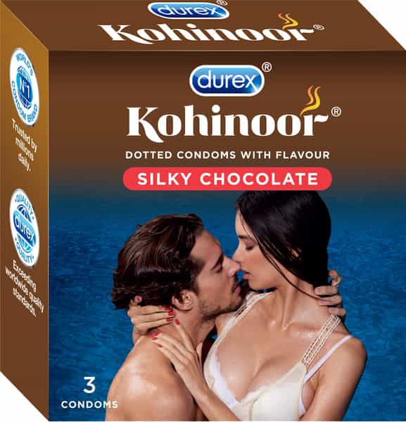 Durex Kohinoor Silky Chocolate Packet Of 3 Condoms