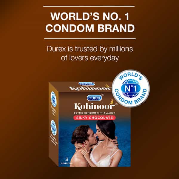 Durex Kohinoor Silky Chocolate Packet Of 3 Condoms