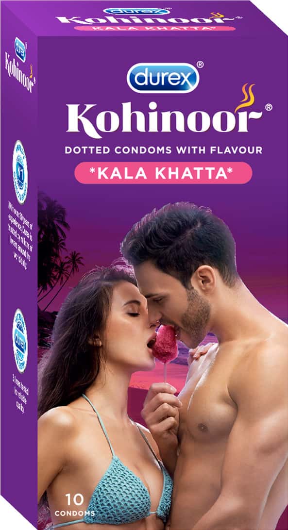 Durex Kohinoor Kala Khatta Packet Of 10 Condoms
