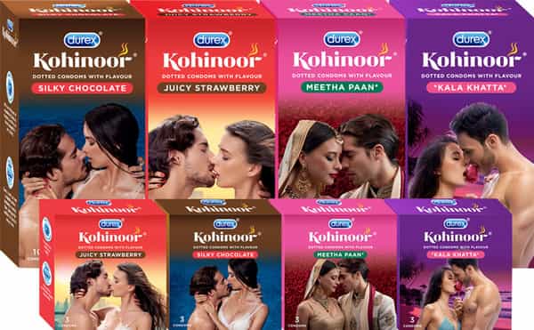 Durex Kohinoor Condoms Kala Khatta- 3 Pieces