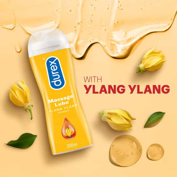 Durex Play Massage 2In1 Lubricant Gel With Ylang Ylang Extract Sensual- 200 Ml