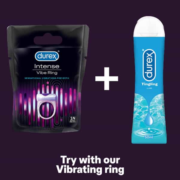 Durex Intense Vibe Ring | Men & Women | Sensational Vibration For Both | Packet | 1 No's
