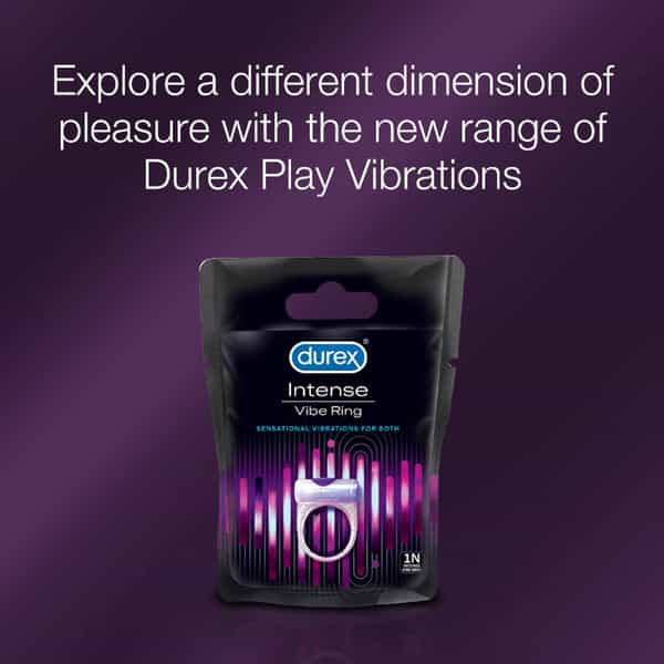 Durex Intense Vibe Ring | Men & Women | Sensational Vibration For Both | Packet | 1 No's