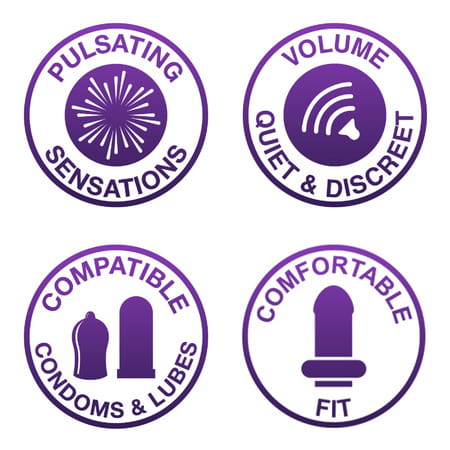 Durex Intense Vibe Ring | Men & Women | Sensational Vibration For Both | Packet | 1 No'S