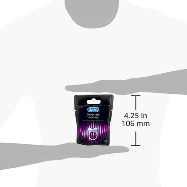 Durex Intense Vibe Ring | Men & Women | Sensational Vibration For Both | Packet | 1 No's