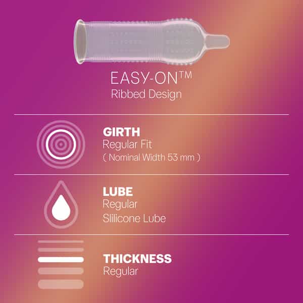 Durex | Extra Ribbed | Box | 10 Condoms