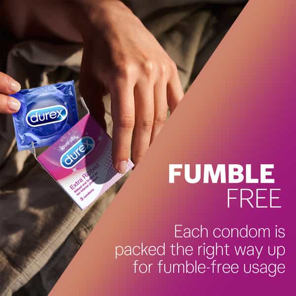 Durex | Extra Ribbed | Box | 10 Condoms