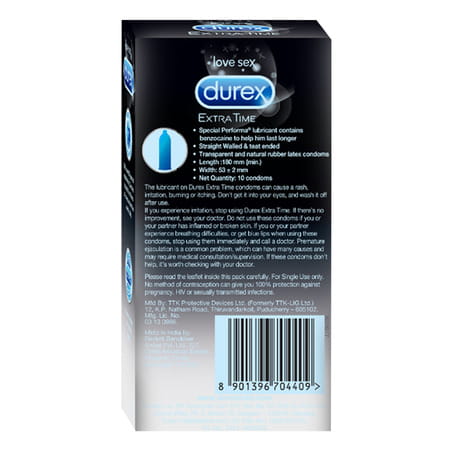 Durex | Extra Time | Box | 10 Condoms
