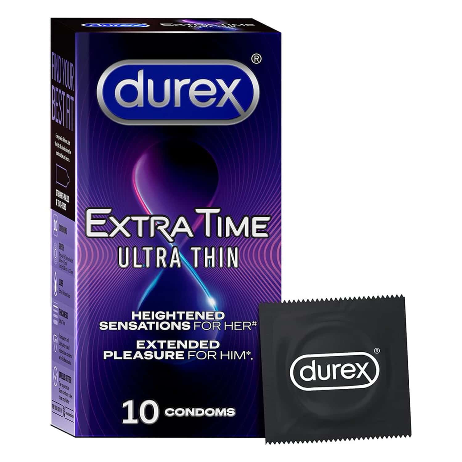 Durex Extra Time Packet Of 10 Condoms