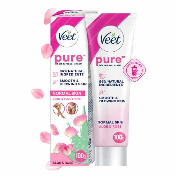 Veet Pure Hair Removal Cream For Women With No Ammonia Smell Normal Skin - 100G