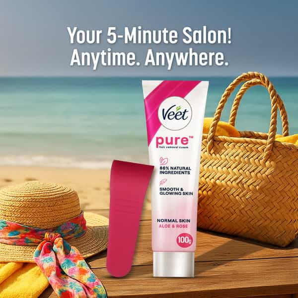 Veet Pure Hair Removal Cream For Women With No Ammonia Smell Normal Skin - 100G