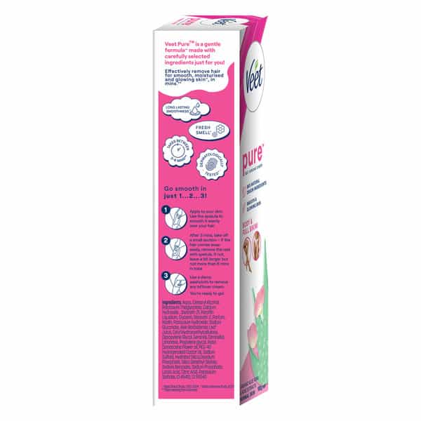 Veet Pure Hair Removal Cream For Women With No Ammonia Smell Normal Skin - 100G