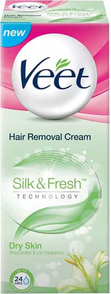 Veet Silk & Fresh Hair Removal Cream Dry Skin Tube Of 25 G