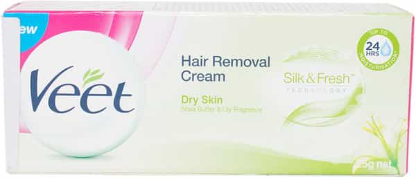 Veet Silk & Fresh Hair Removal Cream Dry Skin Tube Of 25 G