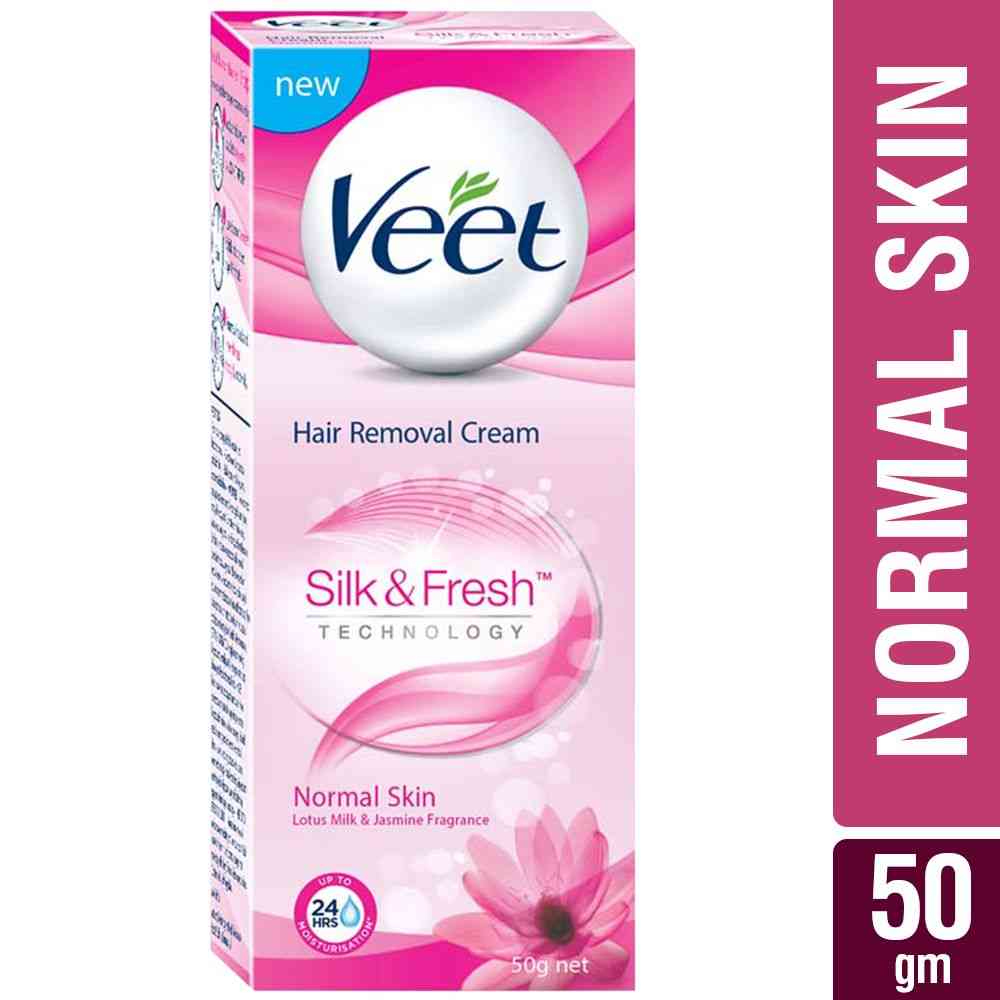 Buy Veet Silk & Fresh Hair Removal Cream, Normal Skin 50 G Online get