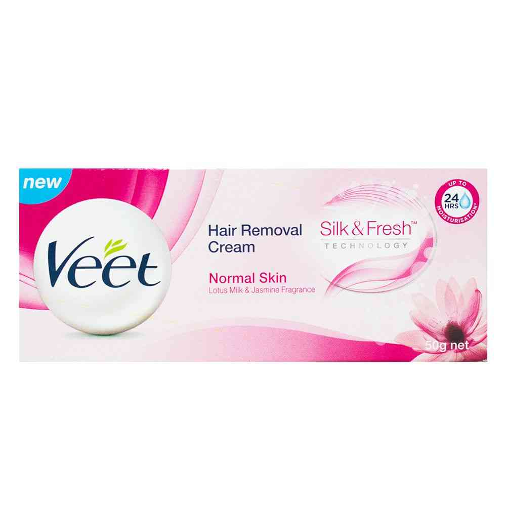 Buy Veet Silk & Fresh Hair Removal Cream Normal Skin Tube Of 50 G
