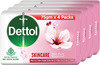 Dettol Skincare Moisturizing Bathing Soap Bar With Glycerine (Pack Of 4 - 75G Each)