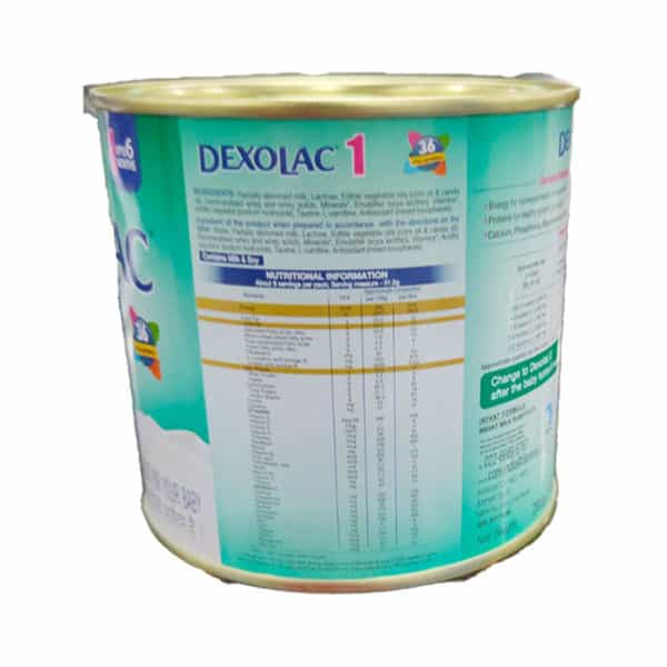 Dexolac 1 | Infant Formula | Upto 6 Months | Tin 200 Gm