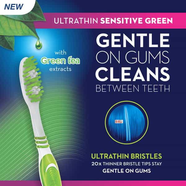 Oral-B Ultrathin Sensitive Toothbrush - 1 Piece (Green Buy 2 Get 1 Free)