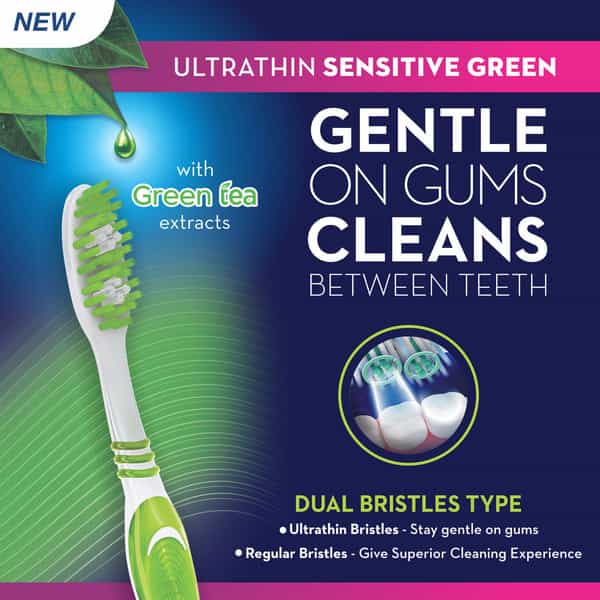 Oral-B Ultrathin Sensitive Toothbrush - 1 Piece (Green Buy 2 Get 1 Free)