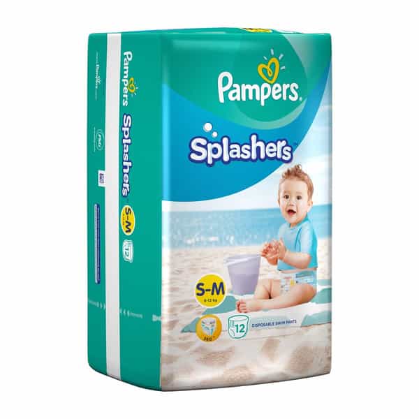 Pampers Splashers Disposable Swim Pants Diaper Size M Packet Of 12