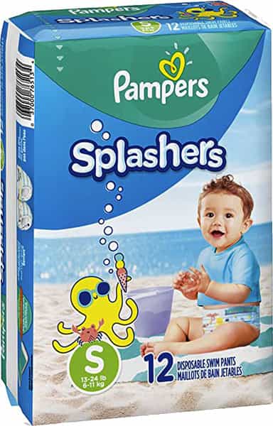 Pampers Splashers Disposable Swim Pants Diaper Size M Packet Of 12