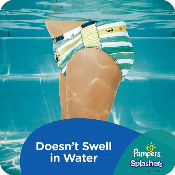 Pampers Splashers Disposable Swim Pants Diaper Size M Packet Of 12