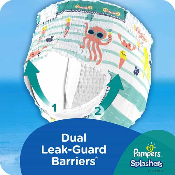 Pampers Splashers Disposable Swim Pants Diaper Size M Packet Of 12