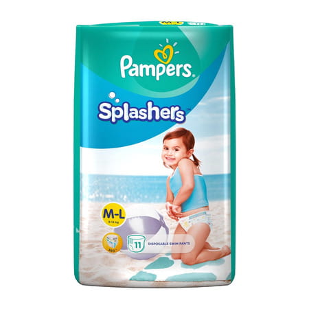 Pampers Splashers Disposable Swim Pants Diaper Size L Packet Of 11