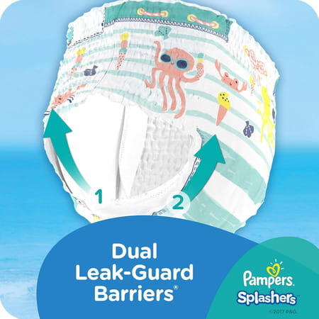 Pampers Splashers Disposable Swim Pants Diaper Size L Packet Of 11