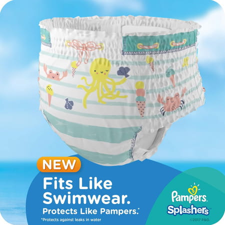 Pampers Splashers Disposable Swim Pants Diaper Size L Packet Of 11