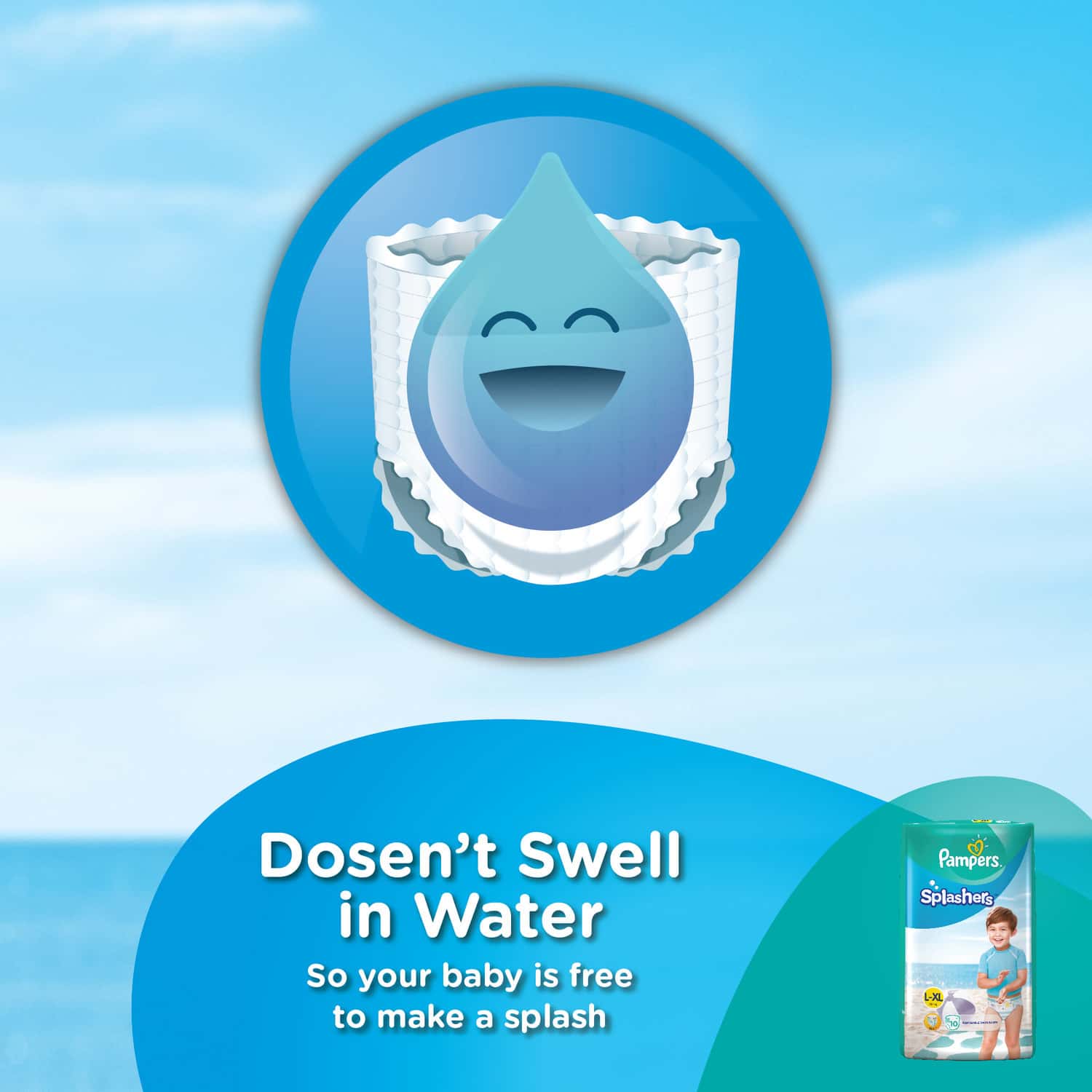 pampers splashers xl